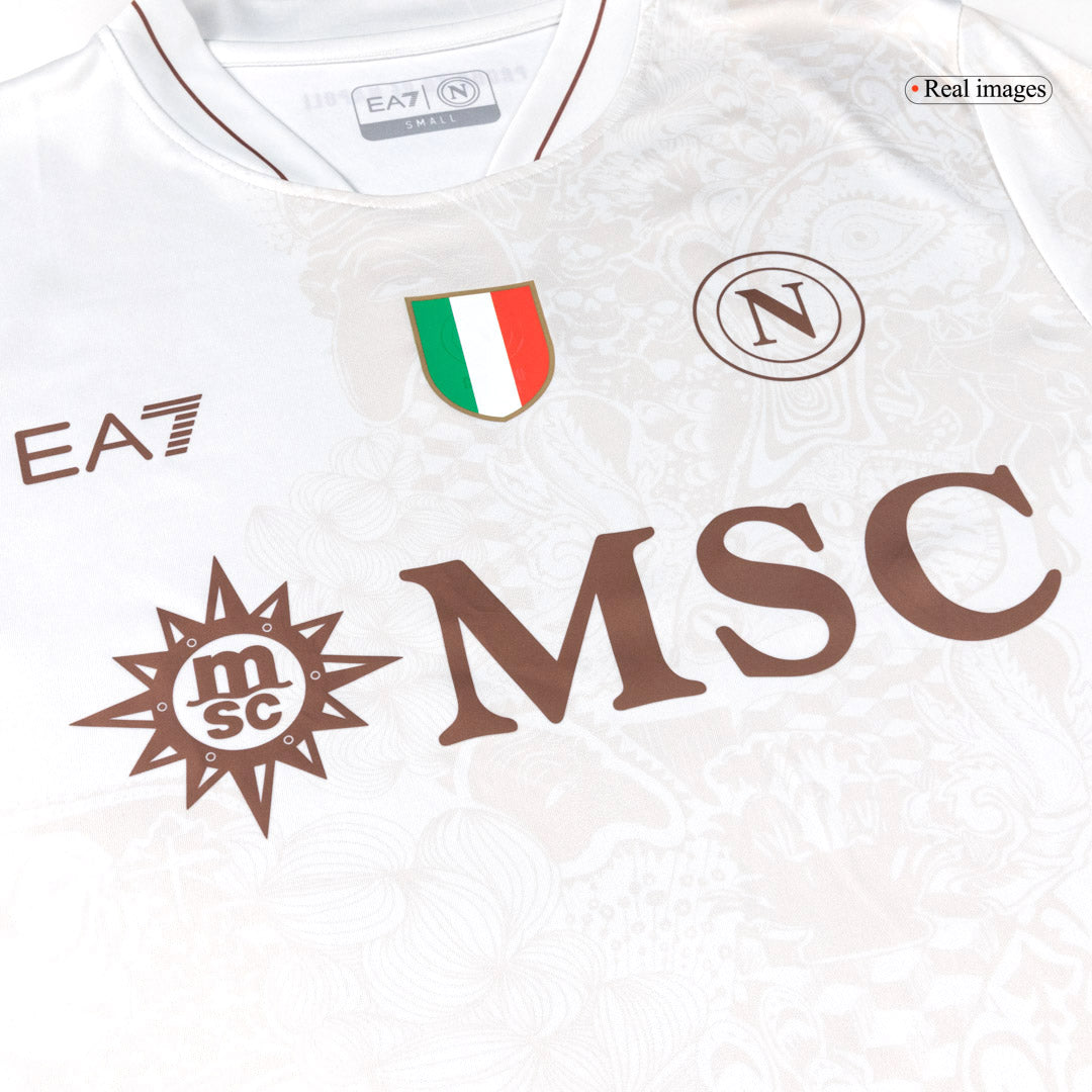 Kit de visitante del Napoli (camiseta y pantalón corto) 2025/26
