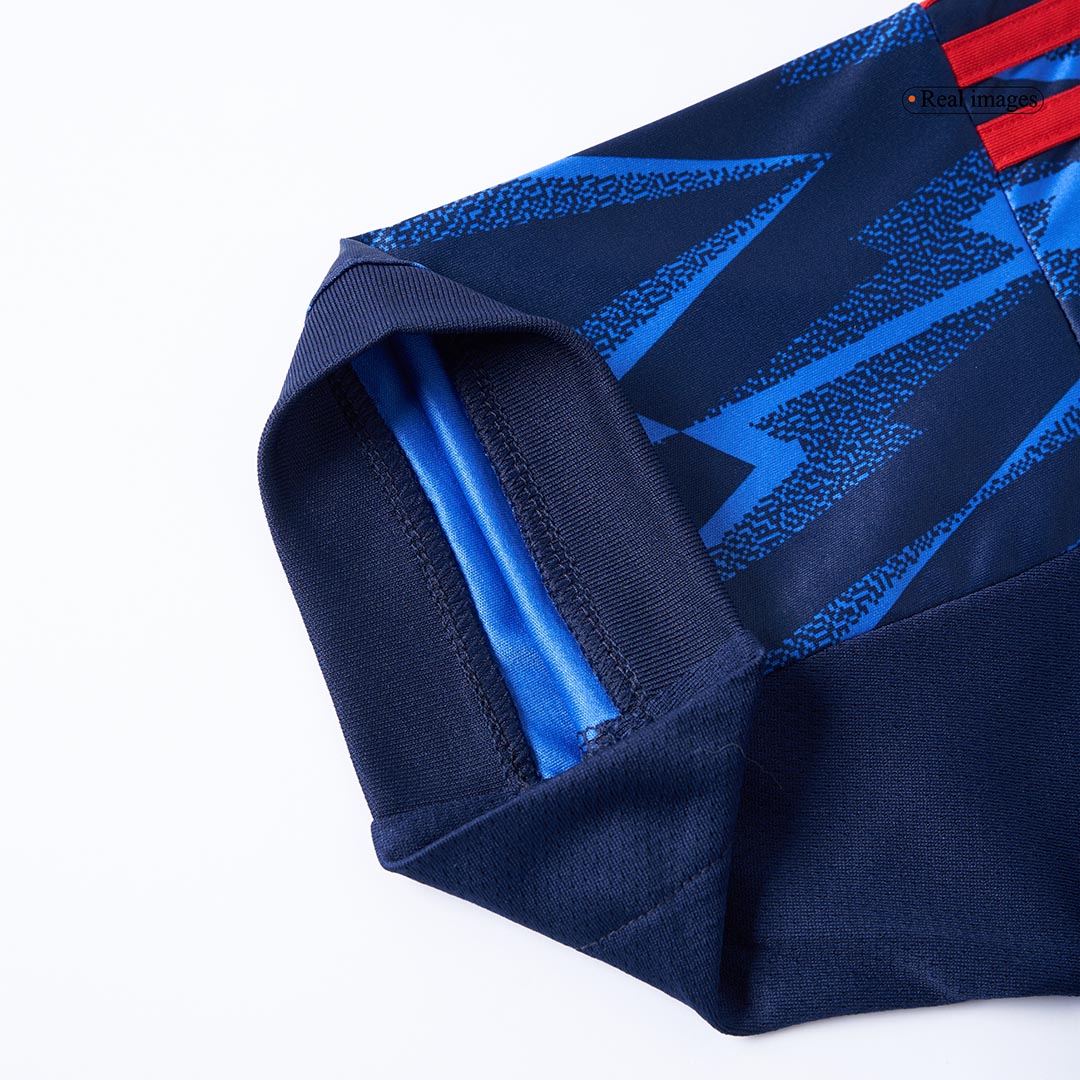 Kit de visitante del Arsenal (Kit y pantalón corto) 2025/26, azul