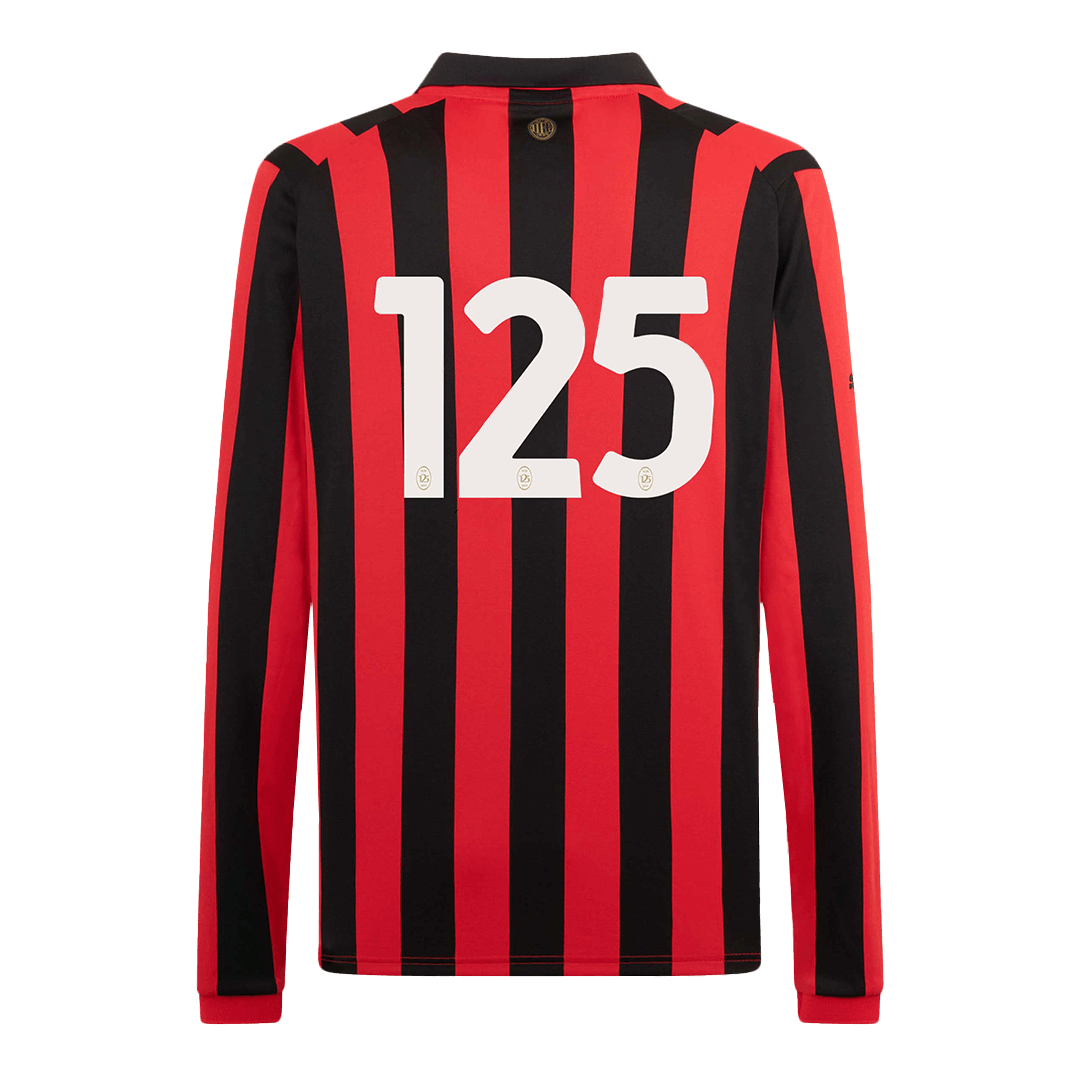 Camiseta de fútbol de manga larga del 125.º aniversario del AC Milan n.° 125 2024/25