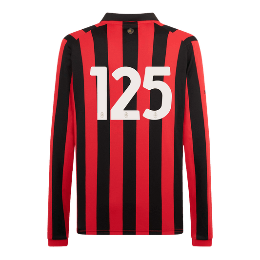 Camiseta de fútbol de manga larga del 125.º aniversario del AC Milan n.° 125 2024/25