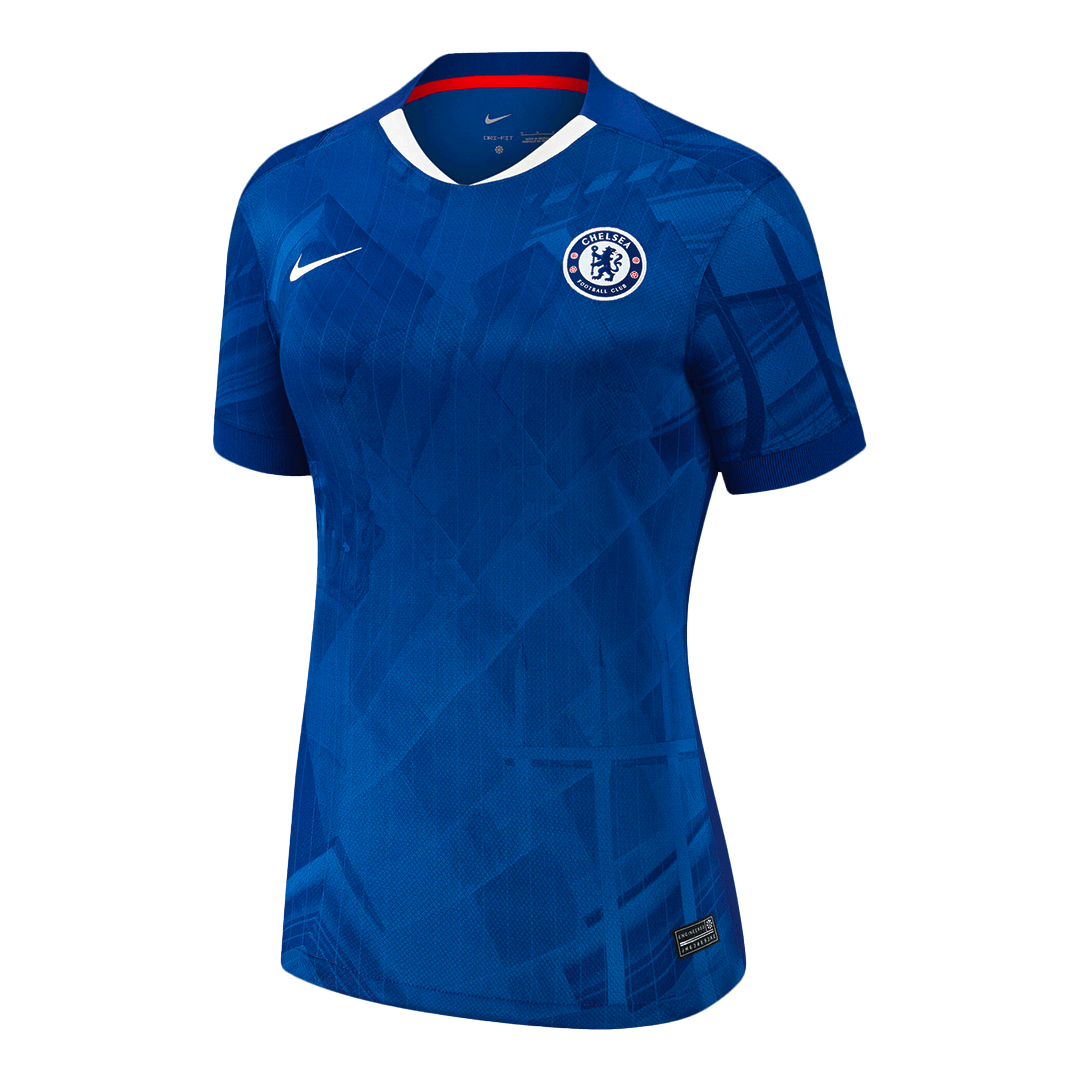 Camiseta de fútbol local del Chelsea para mujer 2025/26, azul