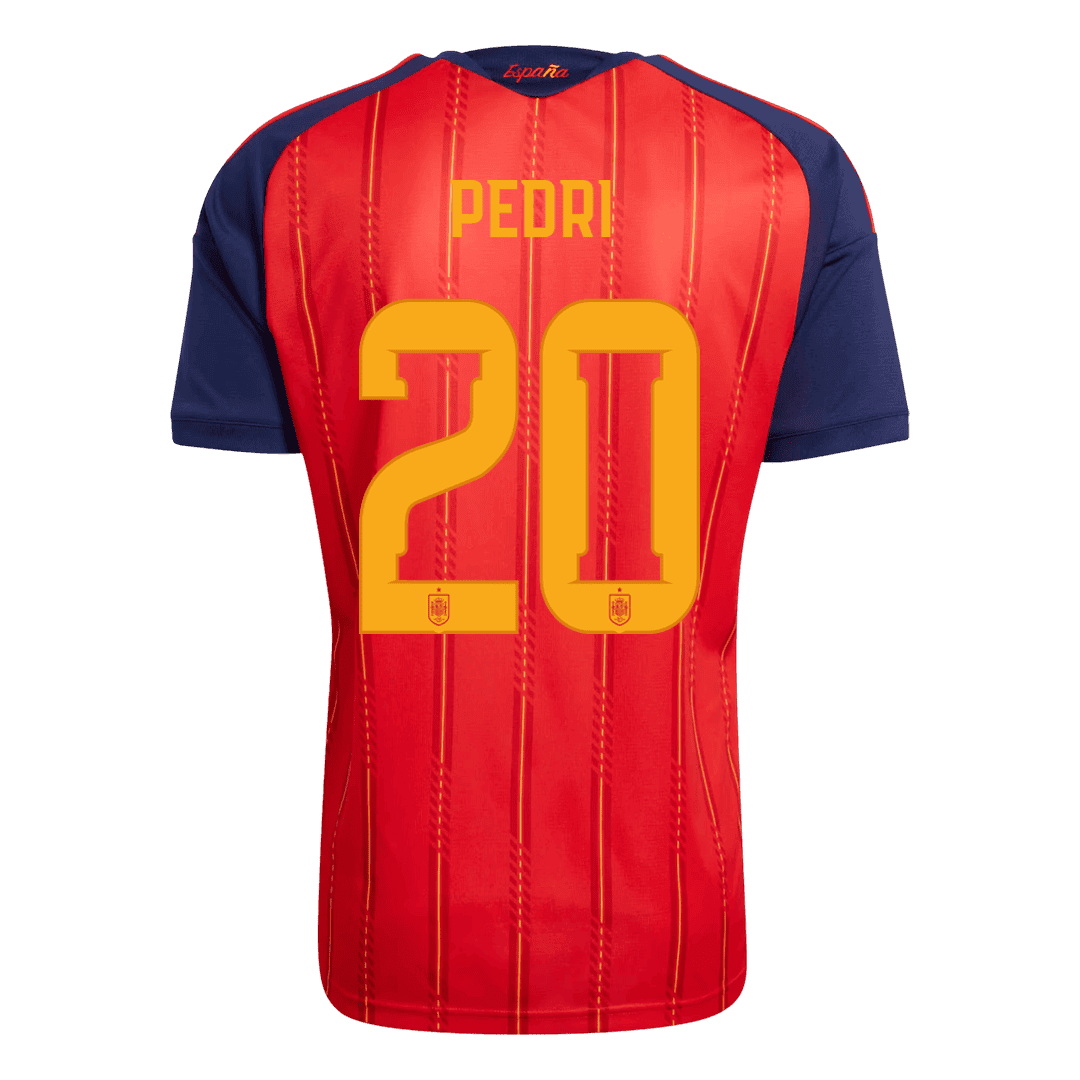 PEDRI #20 España Edición Campeona Local Camiseta de Fútbol Copa Mundial 2026 Roja