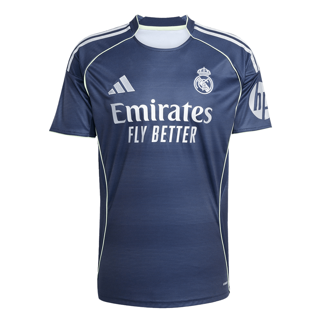 Camiseta de fútbol visitante del Real Madrid 2025/26