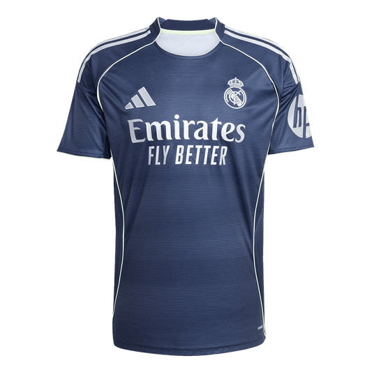 Camiseta de fútbol visitante del Real Madrid 2025/26