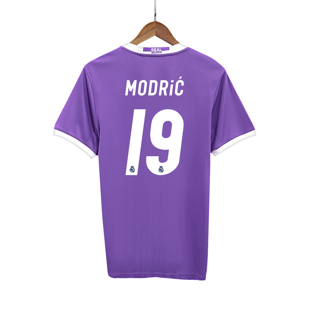 Vintage Real Madrid MODRIĆ #19 camiseta de fútbol visitante 2016/17