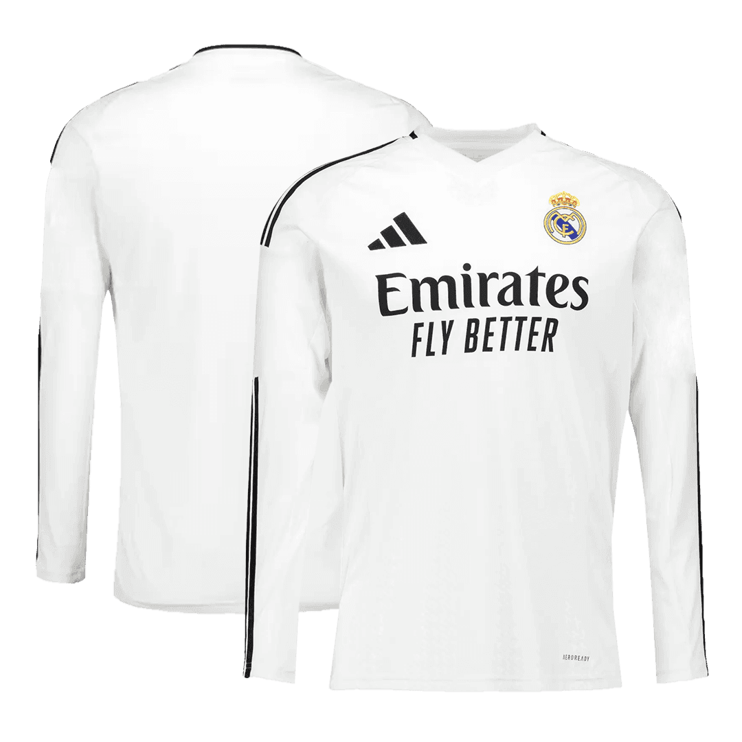 Camiseta de fútbol de manga larga de local del Real Madrid