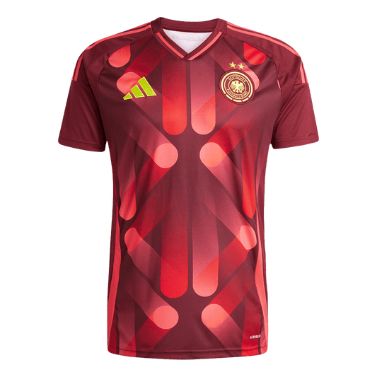 Camiseta de fútbol visitante de Alemania 2025 para hombre, roja - Eurocopa femenina