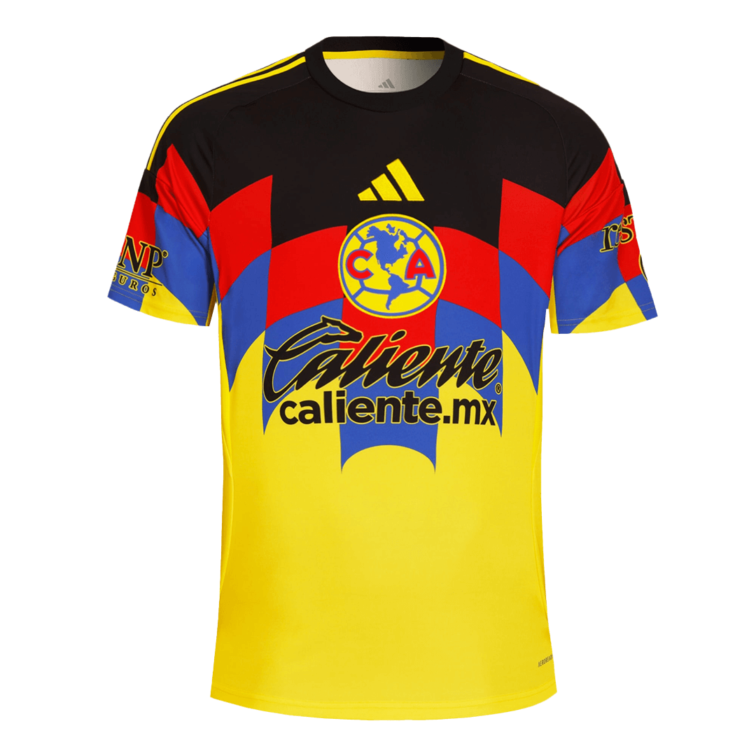 Camiseta de fútbol local del Club América 2025/26 amarilla