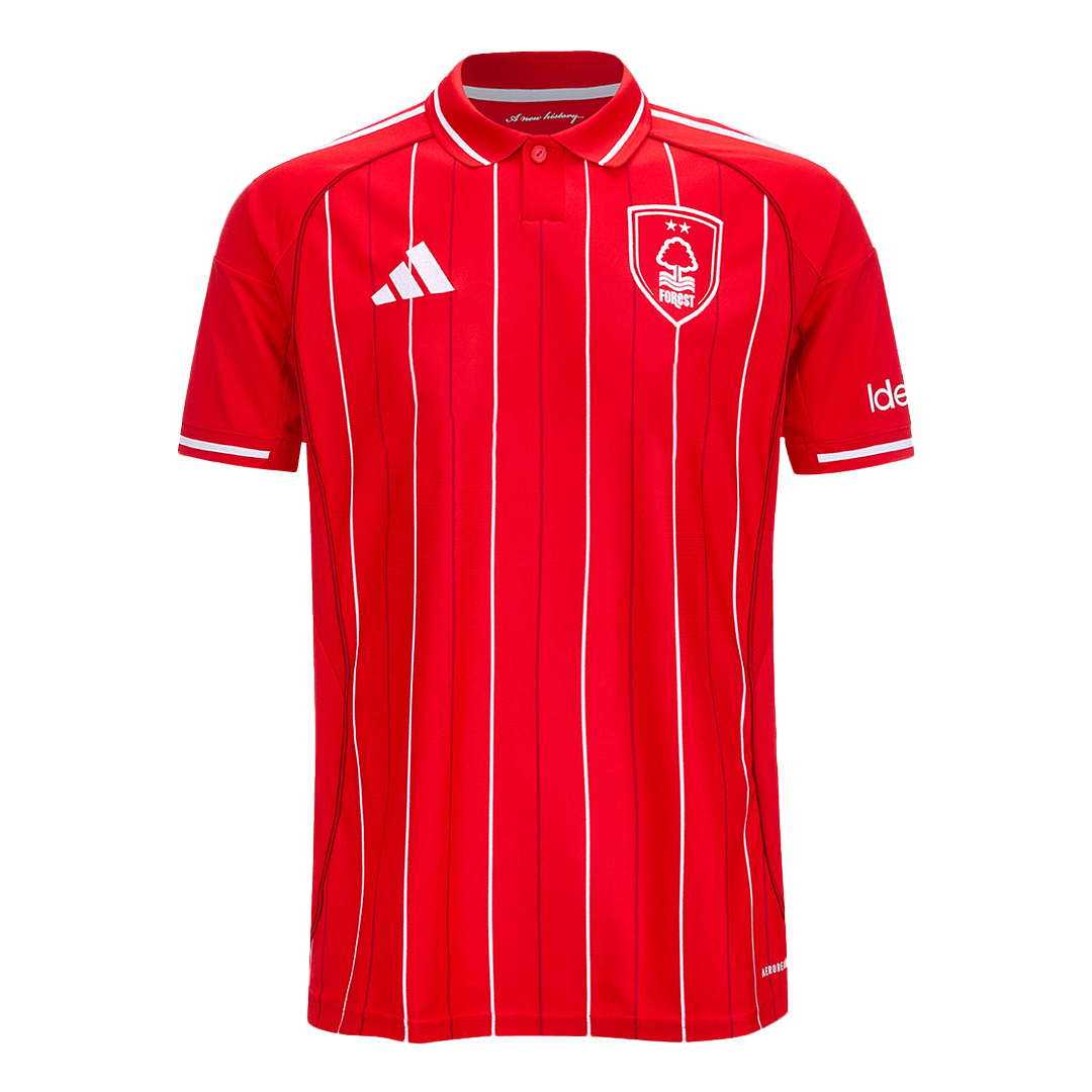 Camiseta de fútbol local del Nottingham Forest 25/26 roja