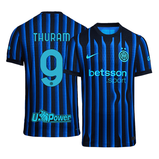 Camiseta de fútbol local auténtica del Inter de Milán Thuram #9 2025/26