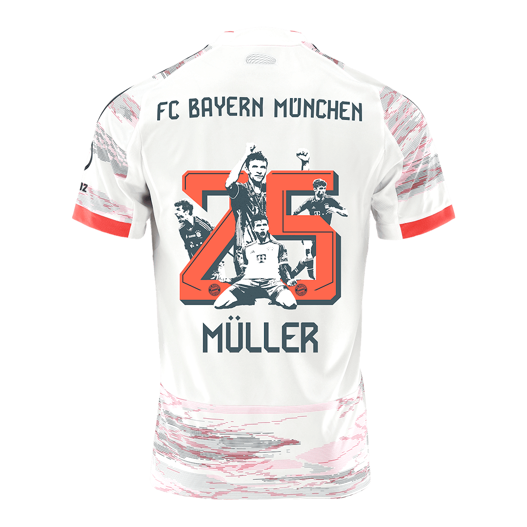 Camiseta de visitante del Bayern Múnich MÜLLER Special #25 2025/26, blanca