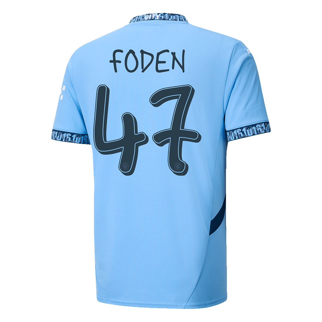 Camiseta de fútbol local del Manchester City FODEN #47 - UCL