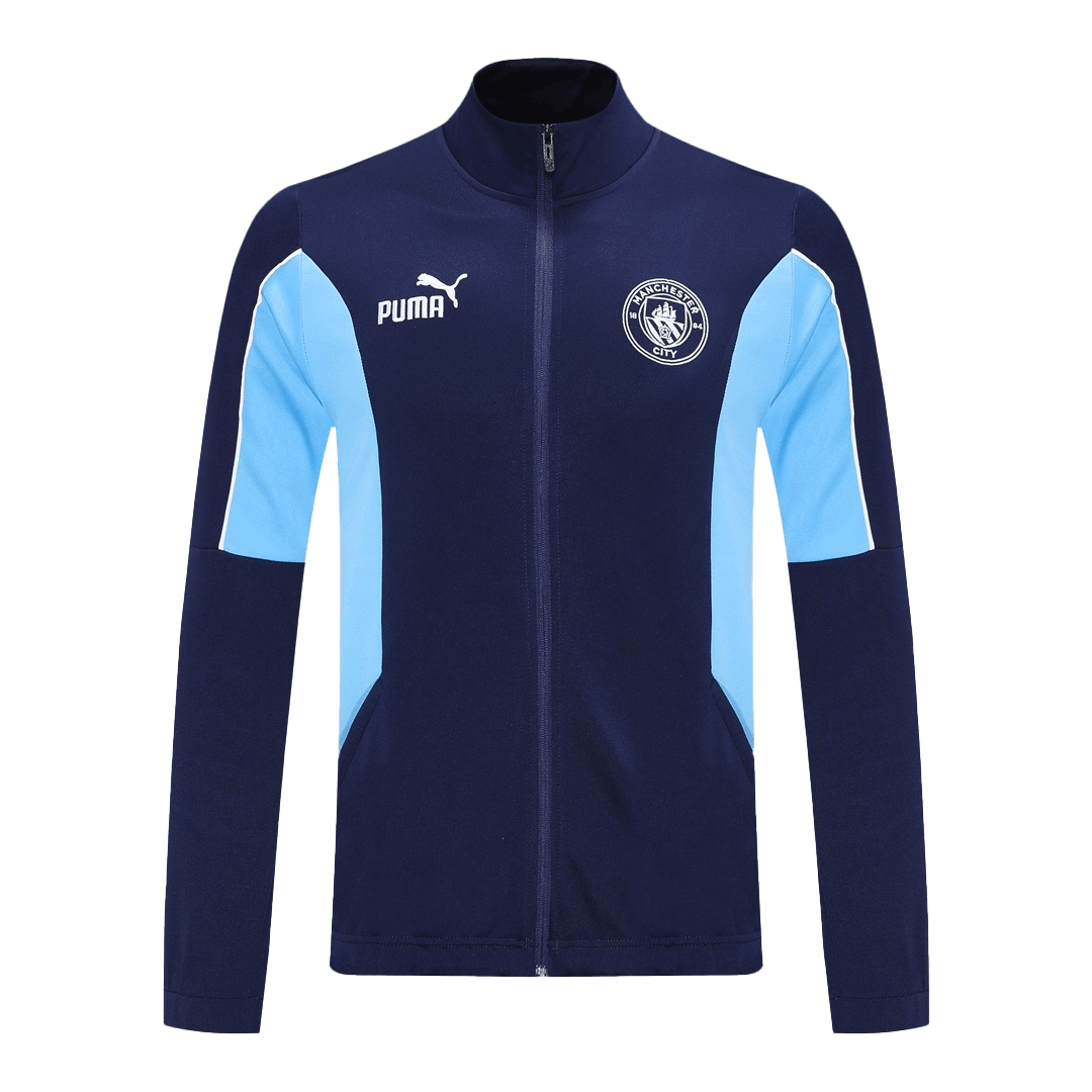 Chaqueta de entrenamiento del Manchester City 25/26 (Chaqueta + Pantalón), Azul Marino