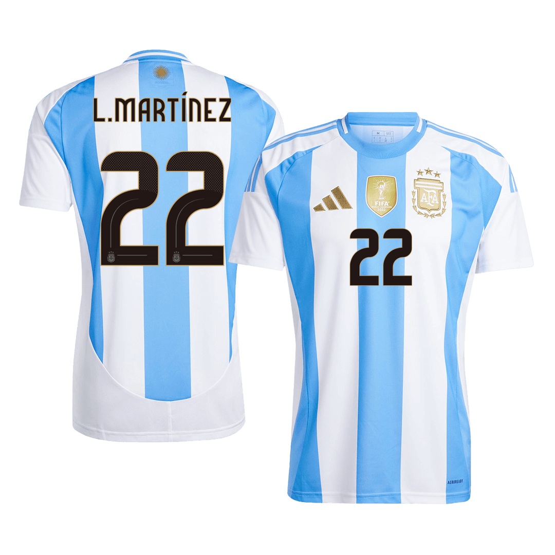 Camiseta L.MARTÍNEZ #22 Argentina Local Futbol 2024