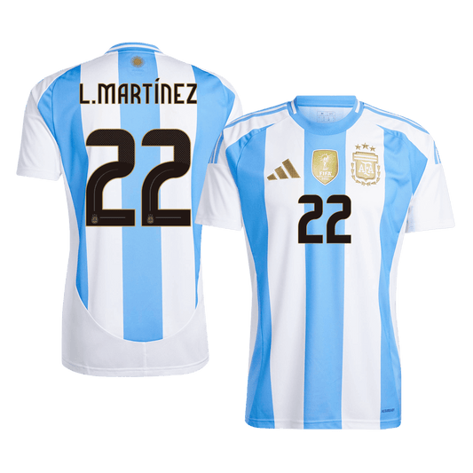 Camiseta L.MARTÍNEZ #22 Argentina Local Futbol 2024