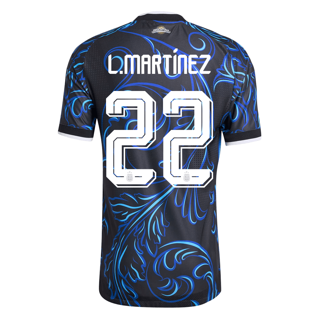 Auténtica camiseta de visitante de L. MARTÍNEZ #22 de Argentina 2026
