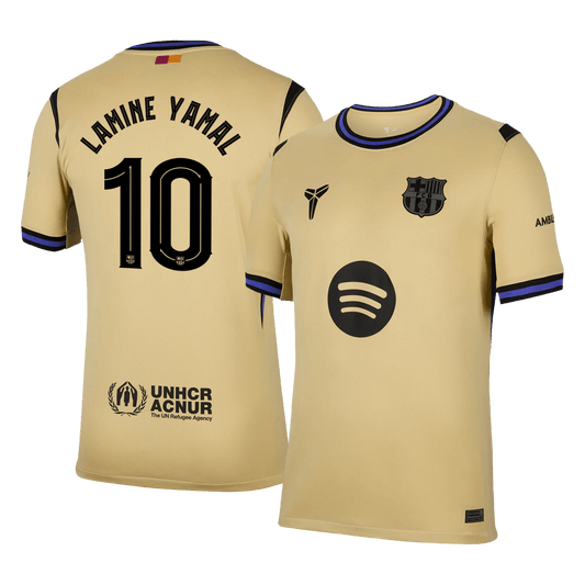 Camiseta de visitante del Barcelona LAMINE YAMAL #10 2025/26, amarilla - UCL