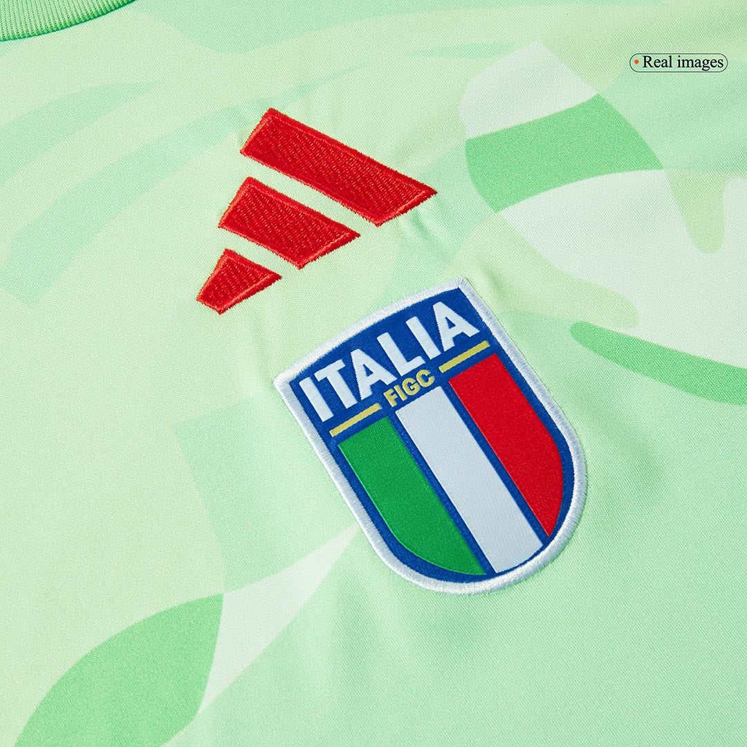 Camiseta de fútbol visitante de Italia 2025 para hombre, verde - Eurocopa femenina
