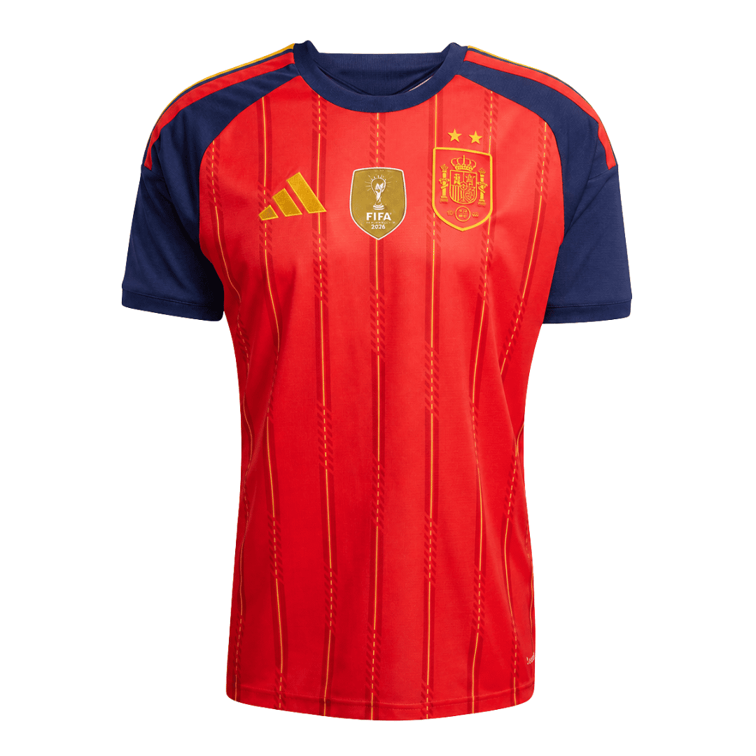Camiseta de fútbol de España, edición campeona, para el Mundial 2026, color rojo.