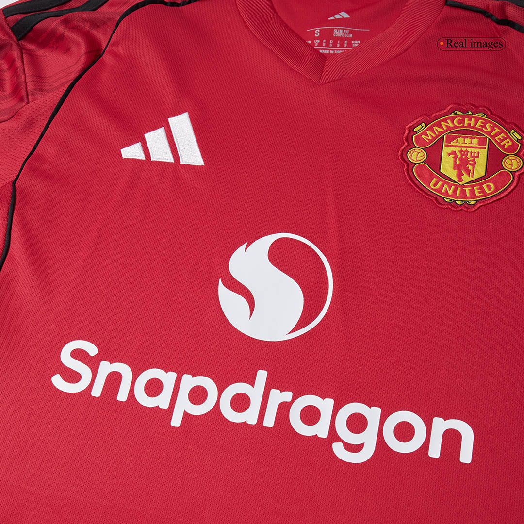 Camiseta de fútbol local del Manchester United B.FERNANDES #8 2025/26, roja
