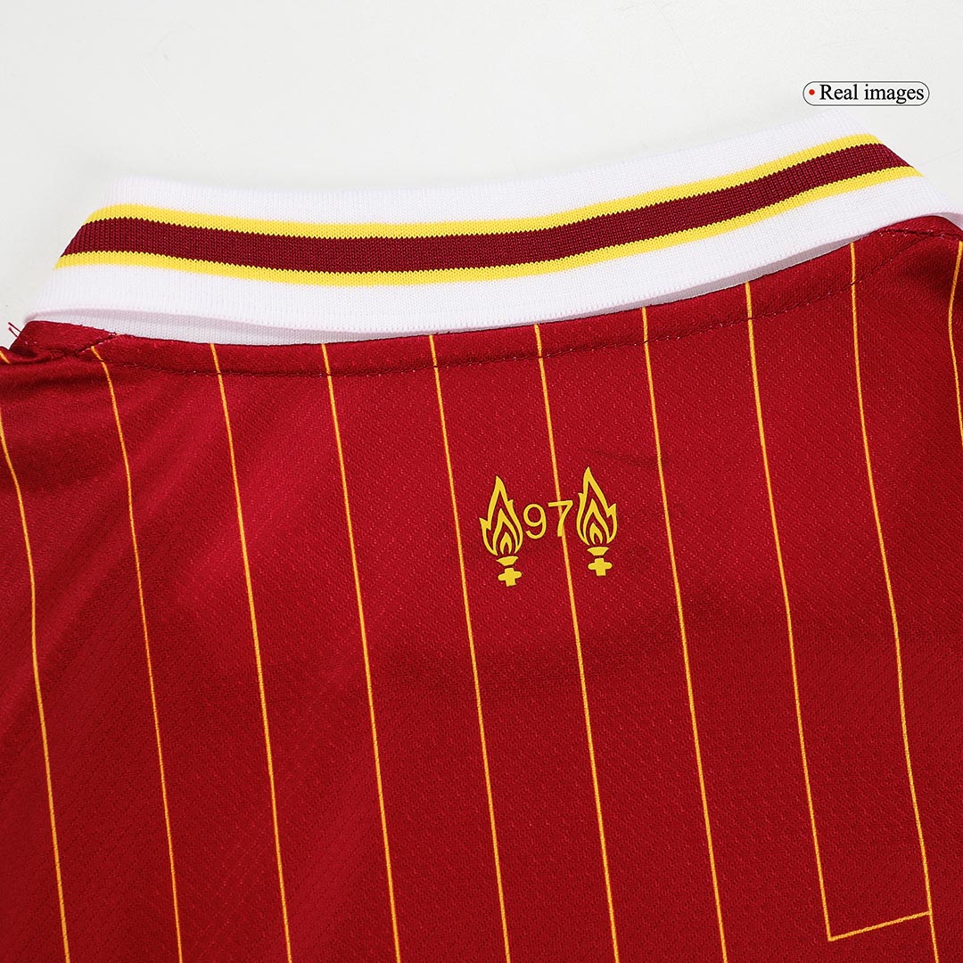 Kit infantil de local del Liverpool 2024/25 (camiseta, pantalón corto y medias)
