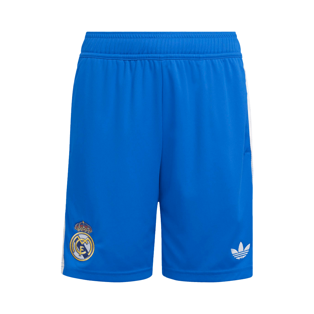 Kit de camiseta de fútbol de la tercera equipación del Real Madrid 2025/26