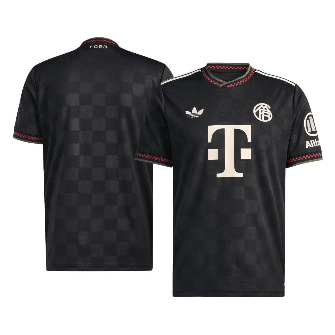 Camiseta de fútbol de visitante del Bayern Múnich 2025/26, tercera equipación, color negro
