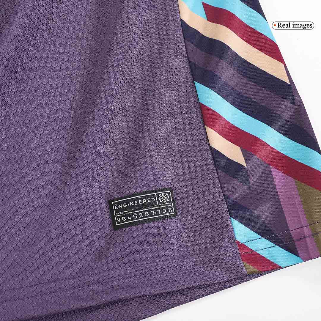 Kit de fútbol visitante de Inglaterra para niños (camiseta y pantalón corto) Eurocopa 2024