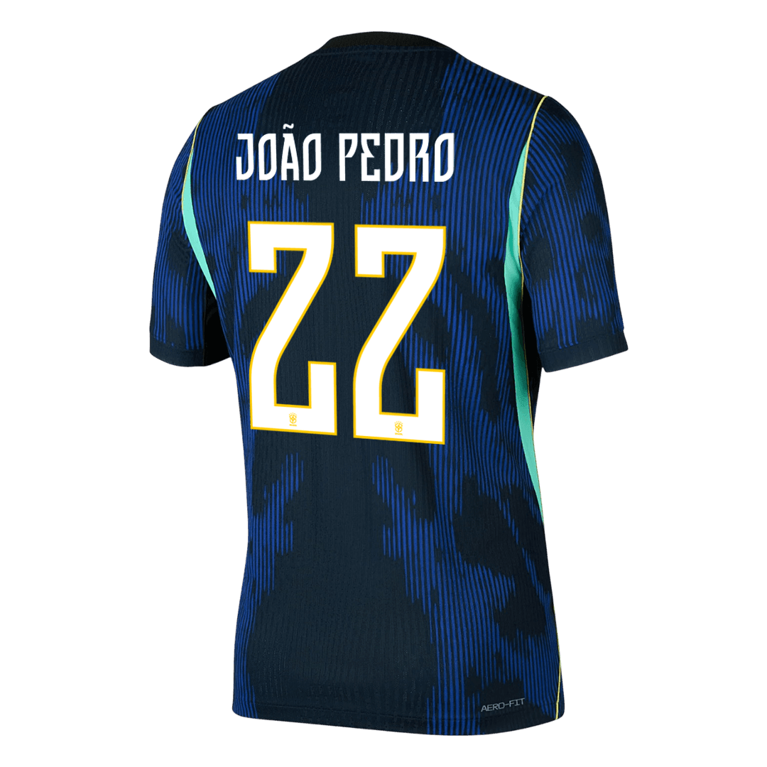 Auténtica camiseta de visitante de JOÃO PEDRO #22 de Brasil 2026