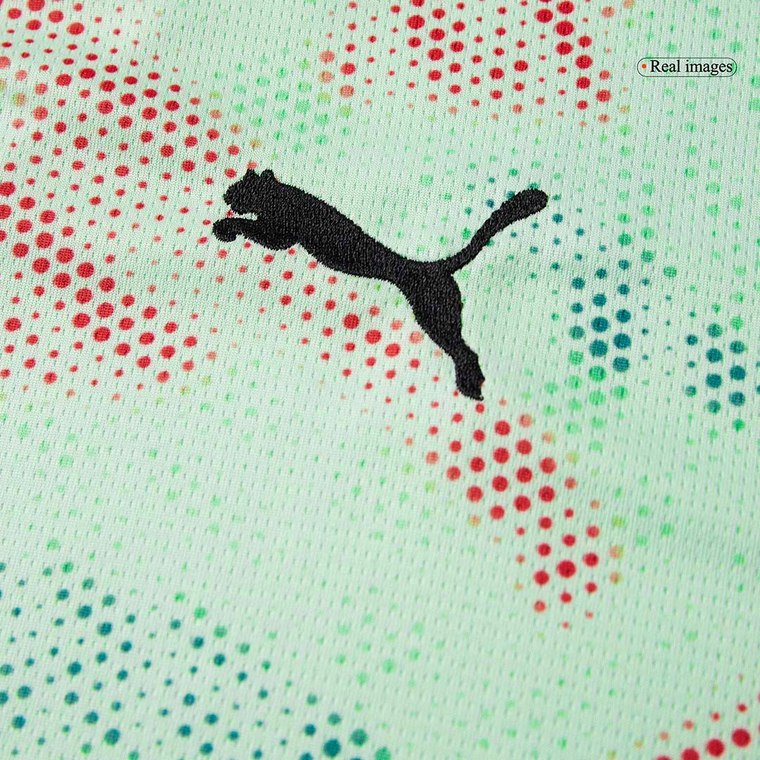 Camiseta de fútbol visitante de Portugal 2025 para hombre, verde - Eurocopa femenina