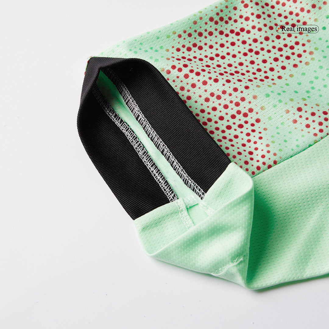 Camiseta de fútbol visitante de Portugal 2025 para hombre, verde - Eurocopa femenina