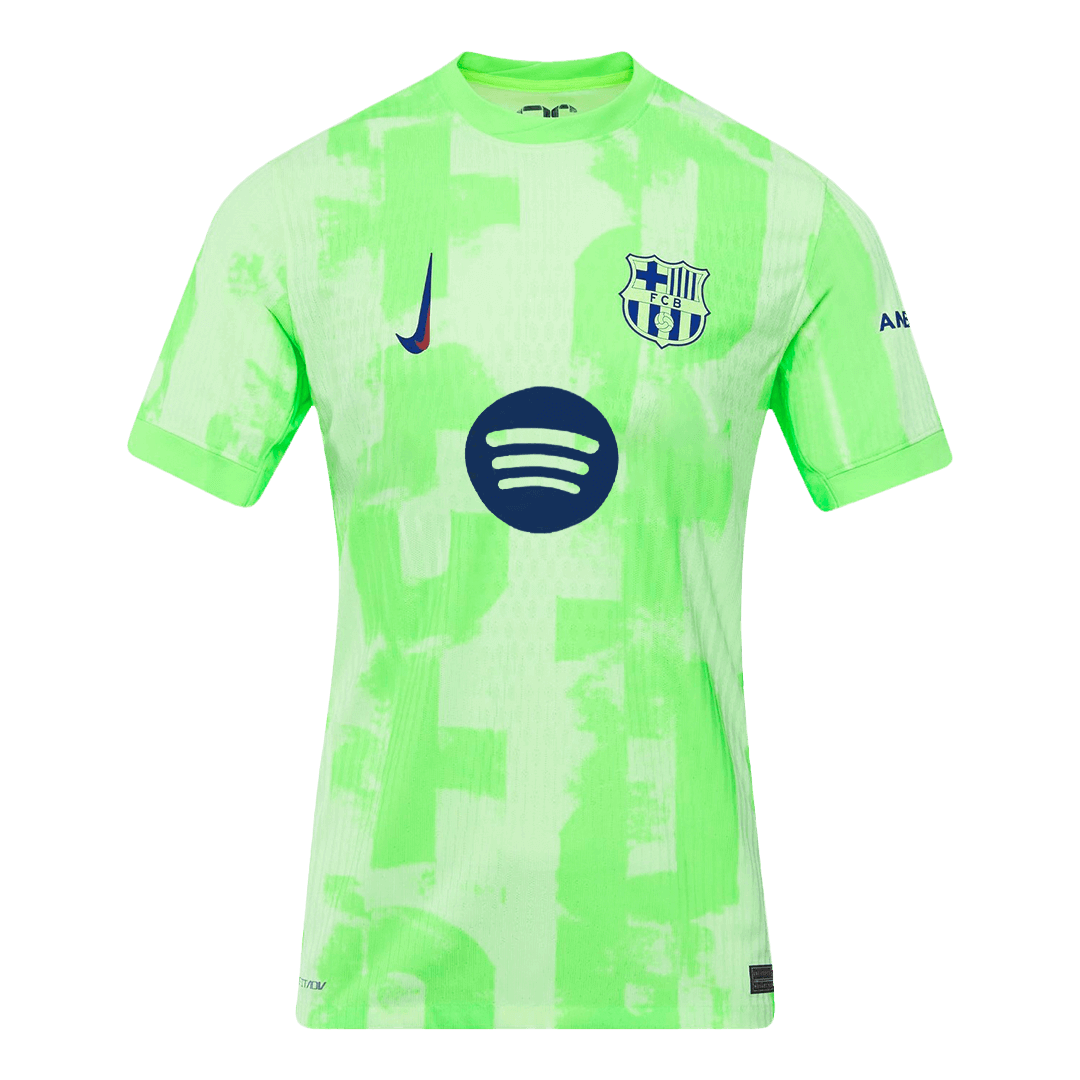 Camiseta de fútbol auténtica de visitante del Barcelona 2024/25 - UCL (logotipo de Spotify sin texto)