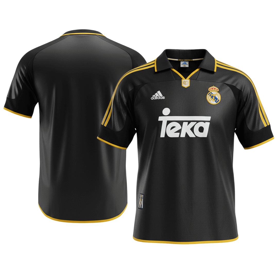 Camiseta de fútbol vintage de visitante del Real Madrid 1999/01