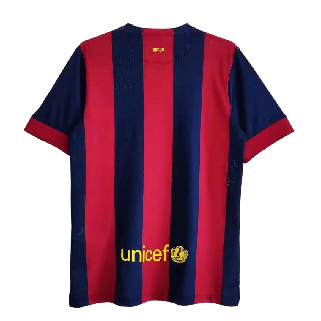 Camiseta retro de fútbol local del Barcelona MESSI #10 2014/15