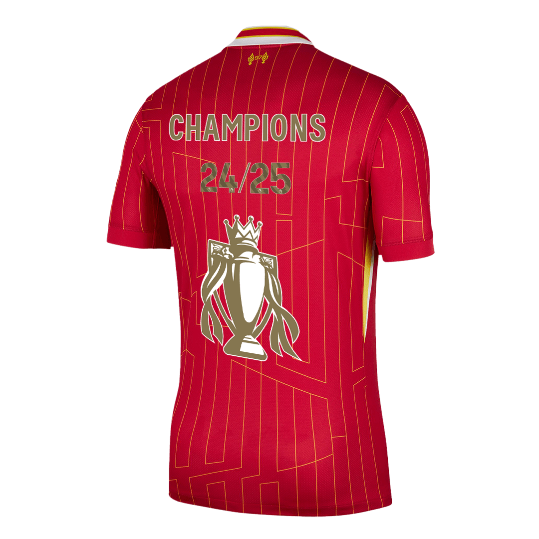 Camiseta de fútbol local del Liverpool roja - CAMPEONES 24/25