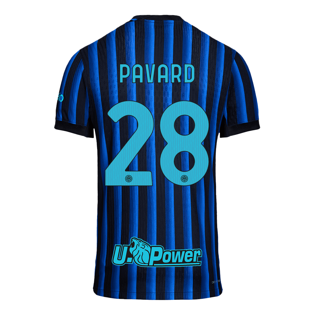 Camiseta de fútbol local auténtica PAVARD #28 del Inter de Milán 2025/26