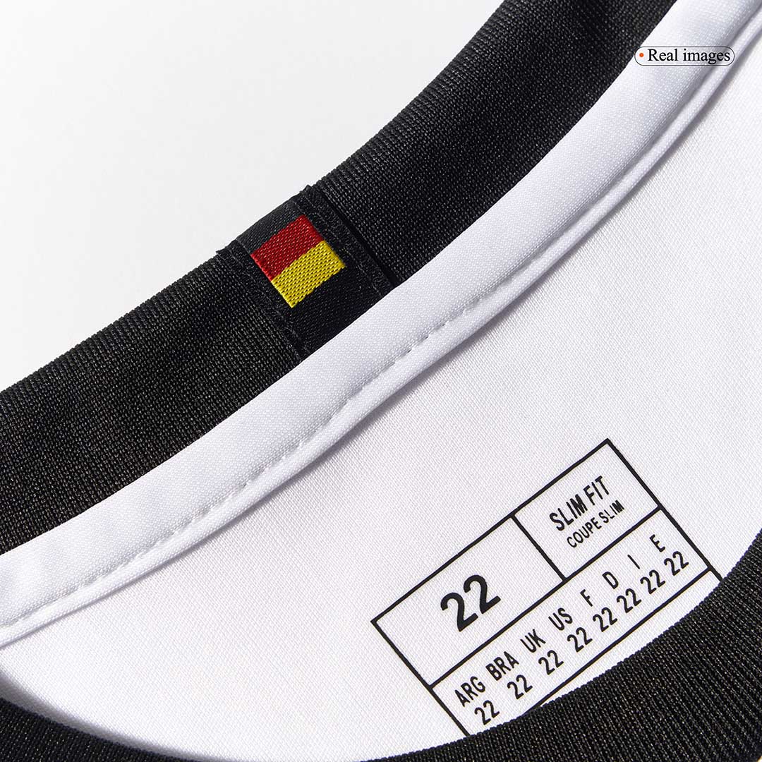 Kit de fútbol del 125.º aniversario de Alemania para niños (camiseta y pantalón corto) 2025, color blanco