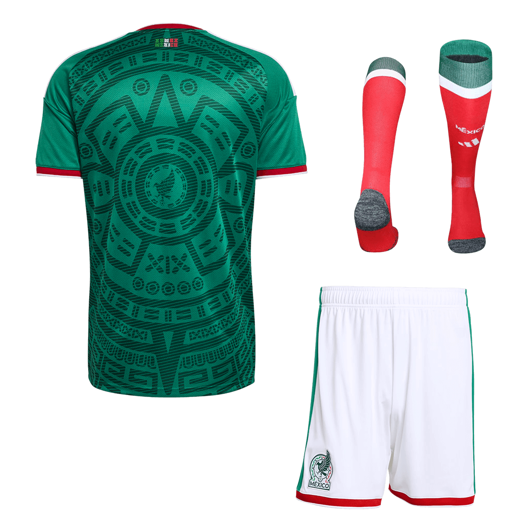 Uniforme local de México (camiseta + pantalón corto + calcetines) para el Mundial 2026