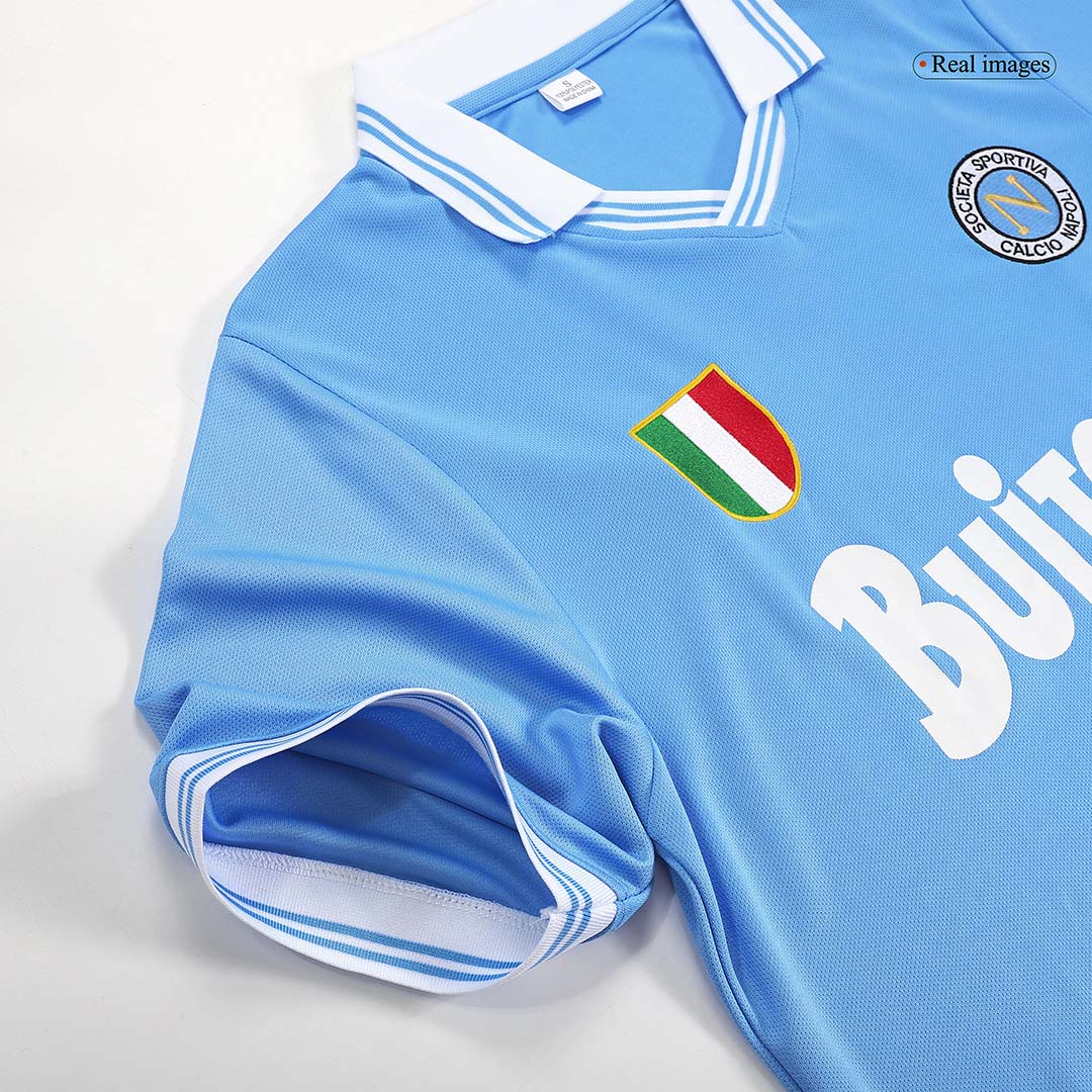 Camiseta retro de fútbol local del Napoli 1986/87