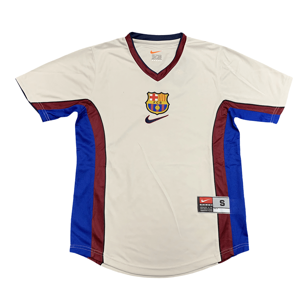 Camiseta retro de fútbol visitante del Barcelona 1998/99