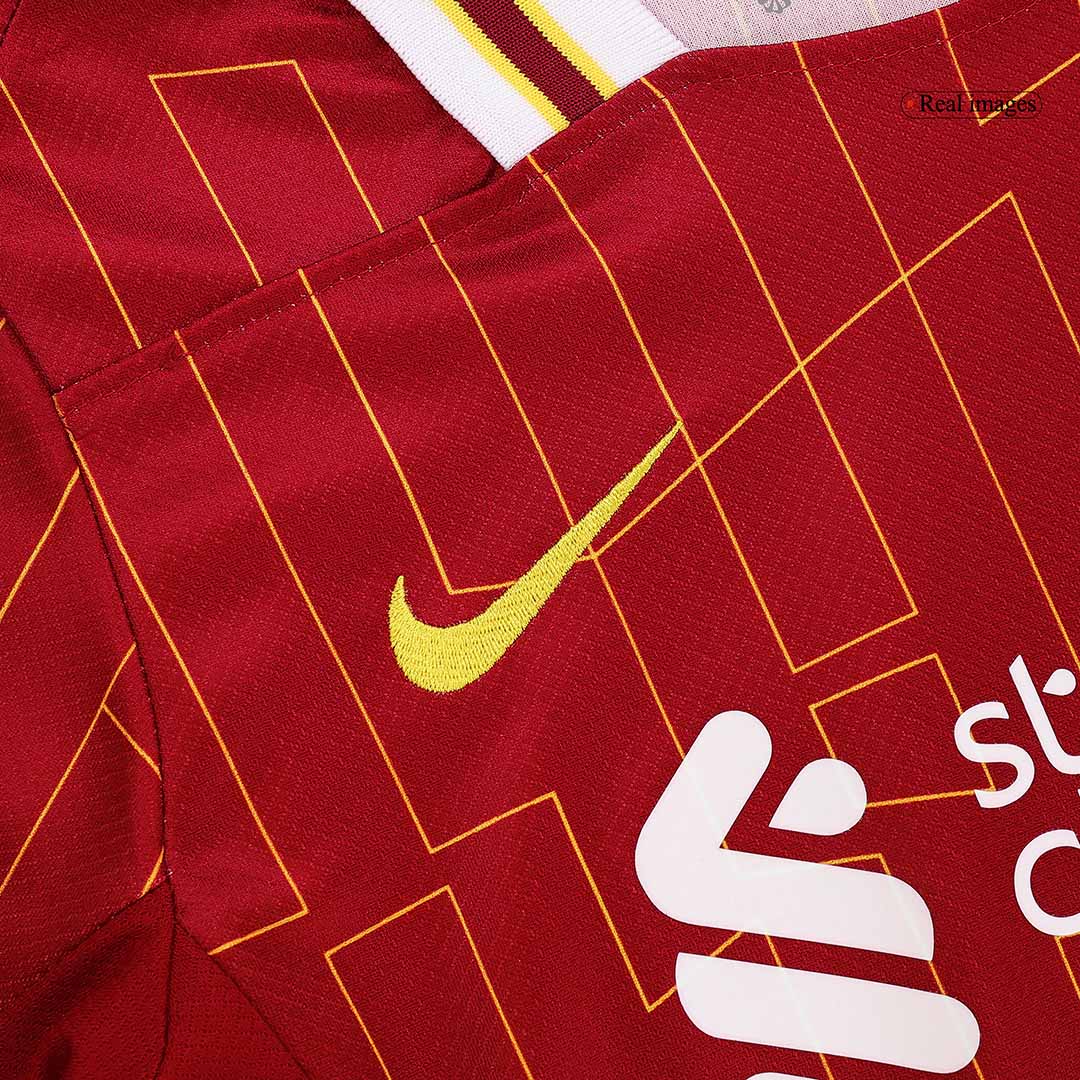 Kit infantil de local del Liverpool 2024/25 (camiseta, pantalón corto y medias)