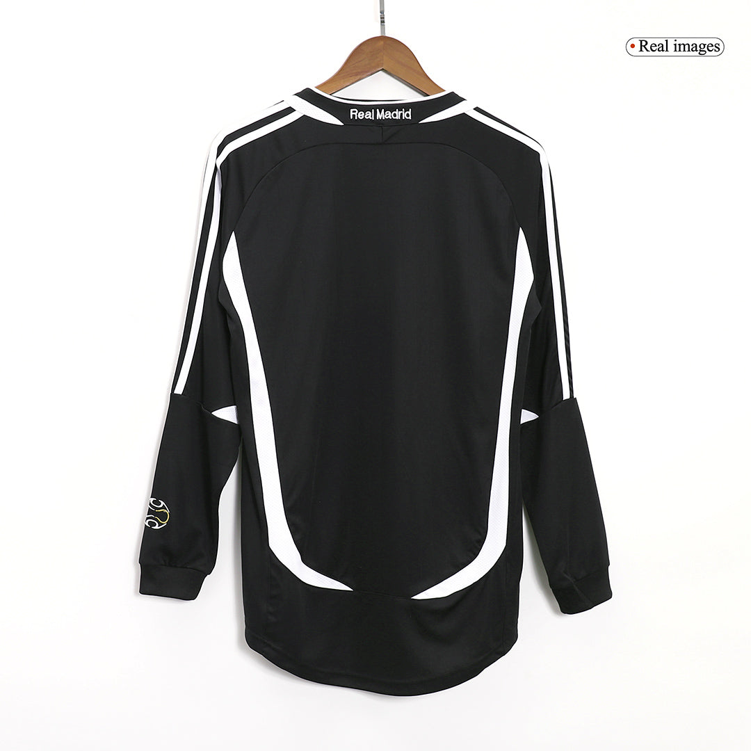 Camiseta de fútbol vintage de visitante del Real Madrid 2006/07, manga larga