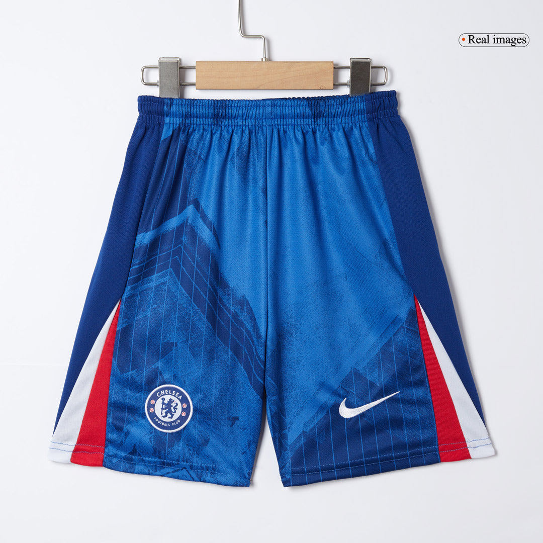 Kit de fútbol local del Chelsea para niño (camiseta, pantalón corto y calcetines) 2025/26, azul
