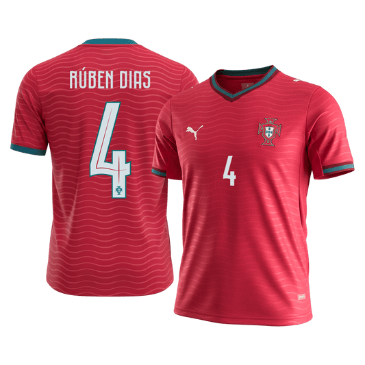 Camiseta RÚBEN DIAS #4 Portugal Primera Equipación 2026