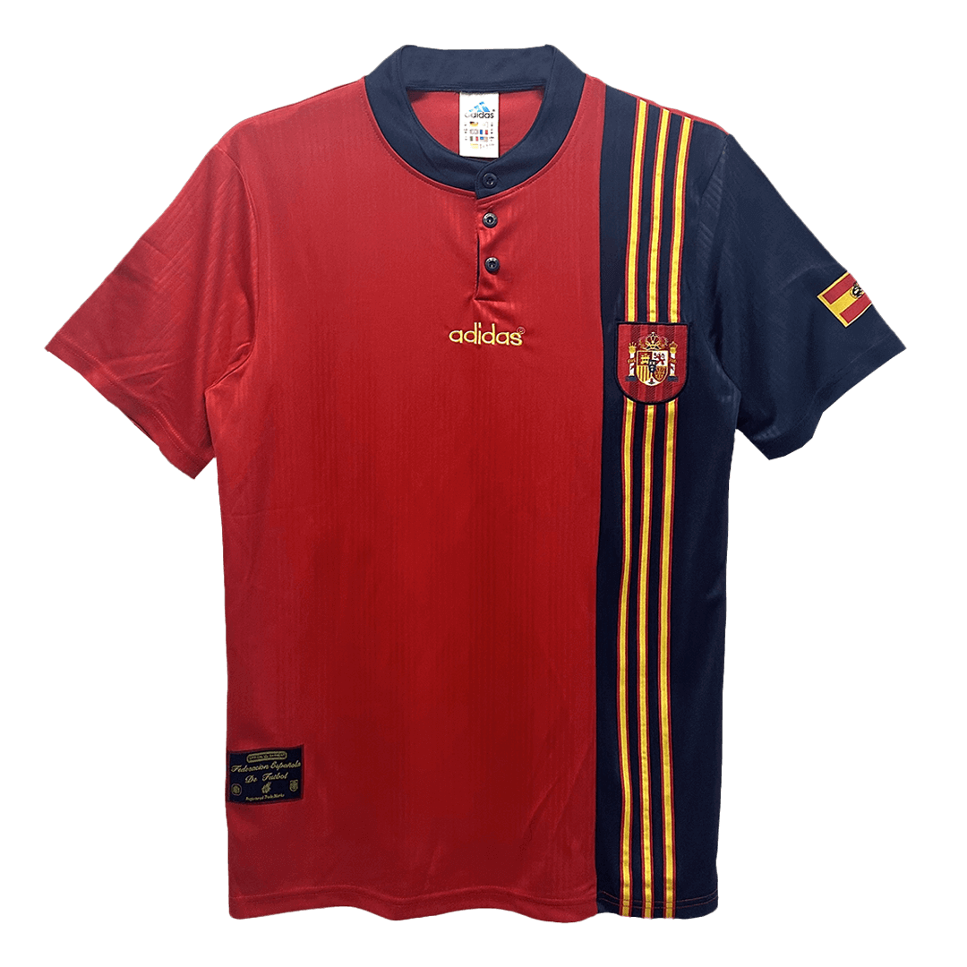 Camiseta retro de fútbol local de España de 1996