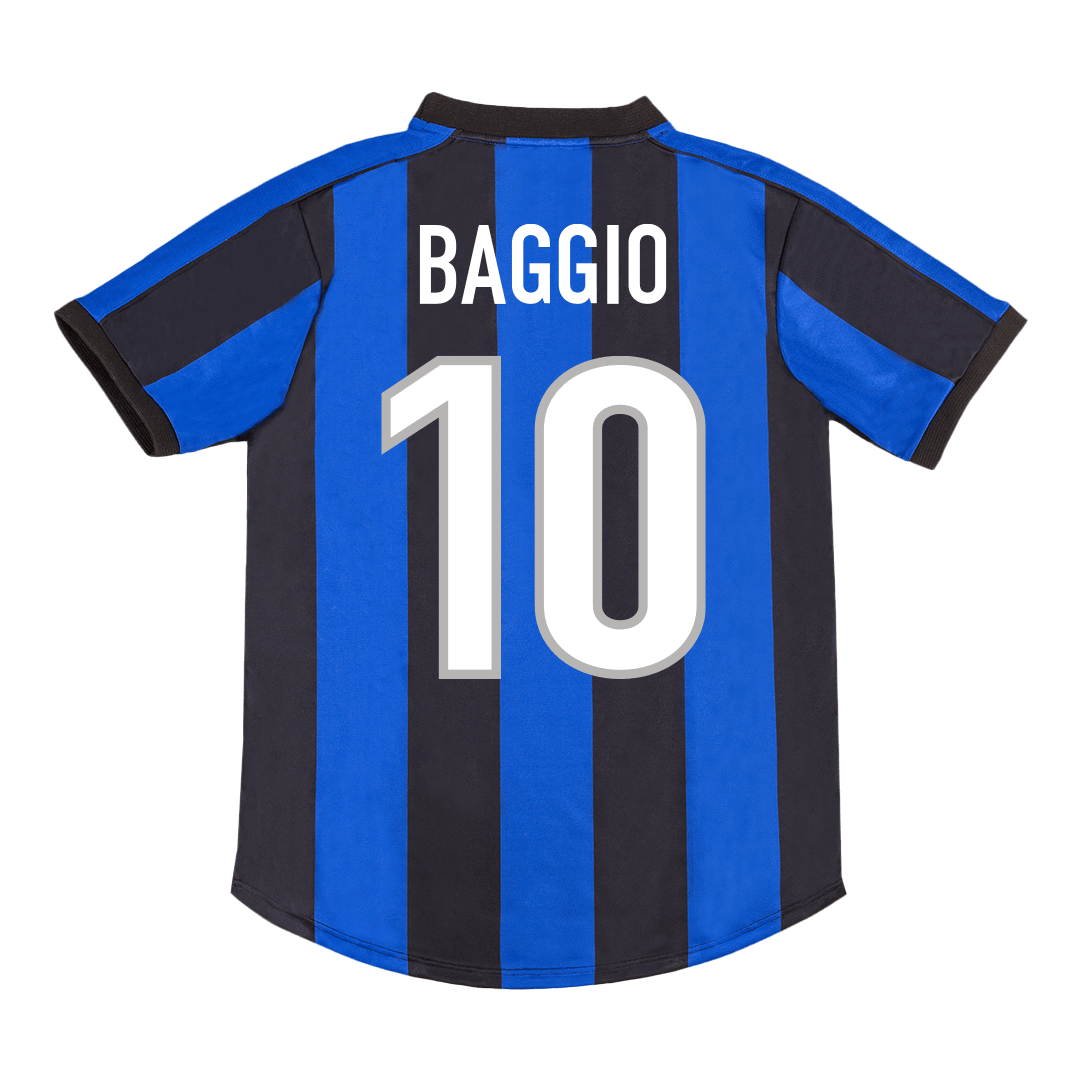 Retro BAGGIO # 10 1999/00 Camiseta de fútbol local del Inter de Milán
