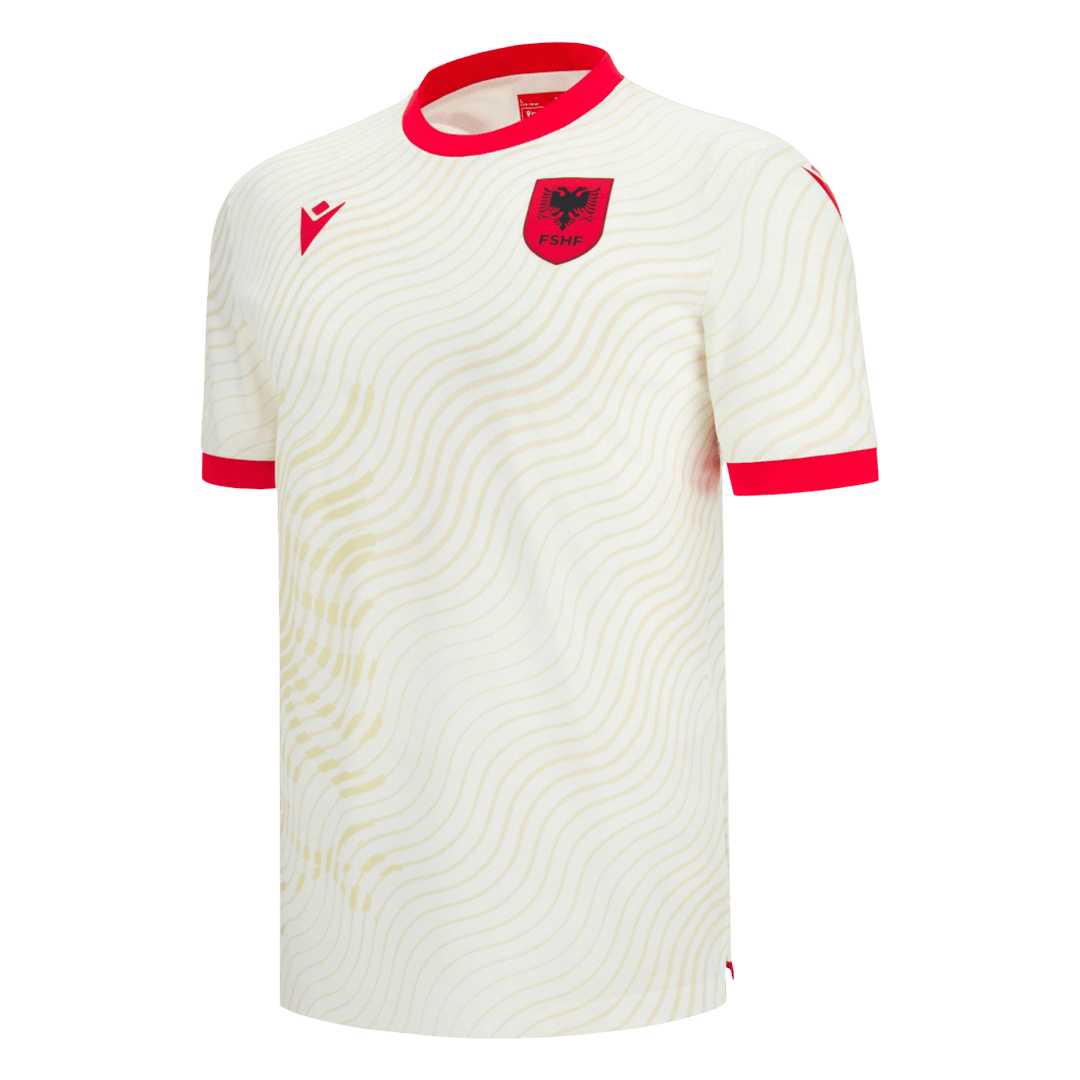 Camiseta de Albania para visitante, Copa Mundial 2026, color blanco