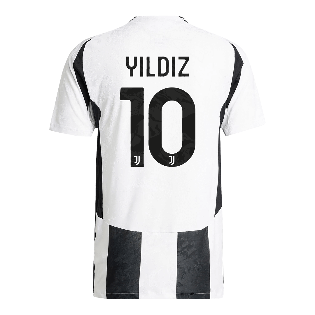 Camiseta de fútbol local auténtica de la Juventus YILDIZ n.° 10 2024/25 - Patrocinador de Save The Children