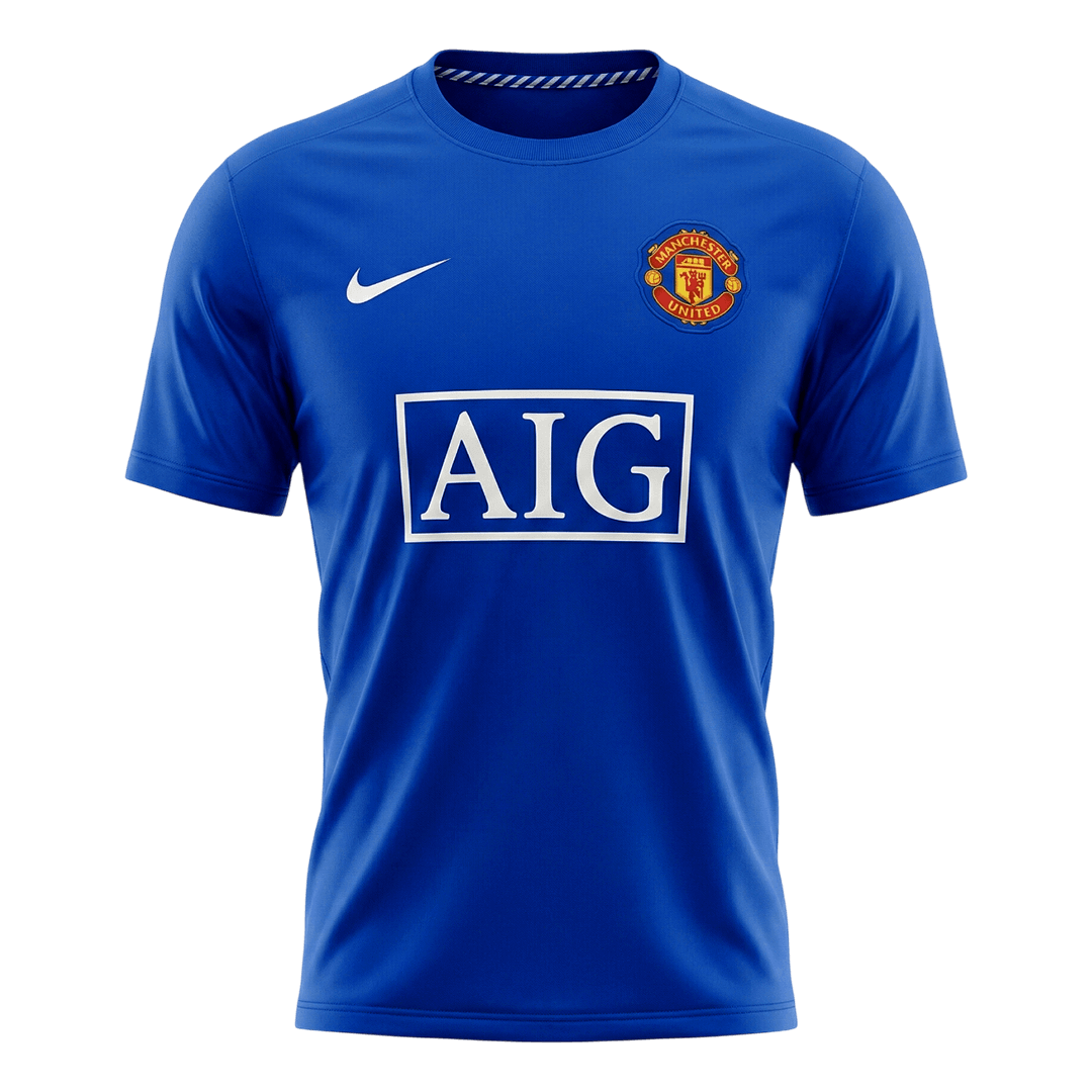 Camiseta retro de fútbol de visitante del Manchester United 2008/09