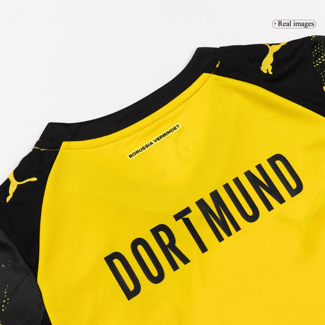 Kit de camiseta de fútbol local del Borussia Dortmund para niños (camiseta, pantalón corto y calcetines) 2025/26